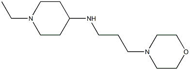 1-ethyl-N-[3-(morpholin-4-yl)propyl]piperidin-4-amine Struktur