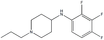 1-propyl-N-(2,3,4-trifluorophenyl)piperidin-4-amine Struktur