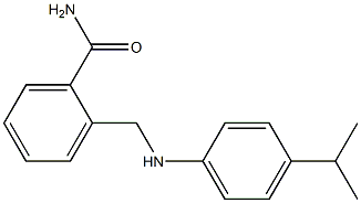 2-({[4-(propan-2-yl)phenyl]amino}methyl)benzamide Struktur