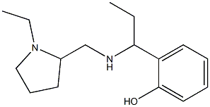 2-(1-{[(1-ethylpyrrolidin-2-yl)methyl]amino}propyl)phenol Struktur