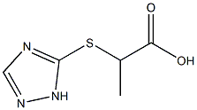 2-(1H-1,2,4-triazol-5-ylthio)propanoic acid Struktur