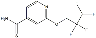 2-(2,2,3,3-tetrafluoropropoxy)pyridine-4-carbothioamide Struktur