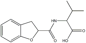 2-(2,3-dihydro-1-benzofuran-2-ylformamido)-3-methylbutanoic acid Struktur