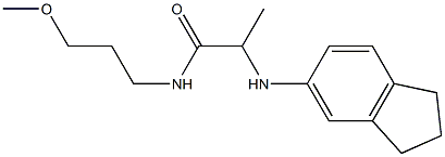 2-(2,3-dihydro-1H-inden-5-ylamino)-N-(3-methoxypropyl)propanamide Struktur