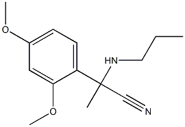 2-(2,4-dimethoxyphenyl)-2-(propylamino)propanenitrile Struktur