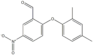 2-(2,4-dimethylphenoxy)-5-nitrobenzaldehyde Struktur