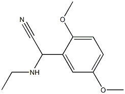 2-(2,5-dimethoxyphenyl)-2-(ethylamino)acetonitrile Struktur