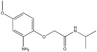 2-(2-amino-4-methoxyphenoxy)-N-isopropylacetamide Struktur