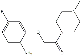 2-(2-amino-5-fluorophenoxy)-1-(4-methylpiperazin-1-yl)ethan-1-one Struktur