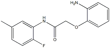 2-(2-aminophenoxy)-N-(2-fluoro-5-methylphenyl)acetamide Struktur