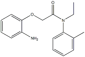 2-(2-aminophenoxy)-N-ethyl-N-(2-methylphenyl)acetamide Struktur