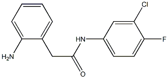 2-(2-aminophenyl)-N-(3-chloro-4-fluorophenyl)acetamide Struktur