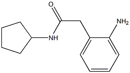 2-(2-aminophenyl)-N-cyclopentylacetamide Struktur