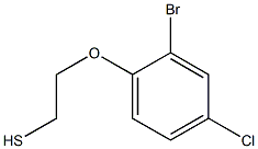 2-(2-bromo-4-chlorophenoxy)ethanethiol Struktur