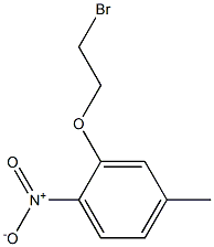 2-(2-bromoethoxy)-4-methyl-1-nitrobenzene Struktur