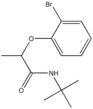 2-(2-bromophenoxy)-N-tert-butylpropanamide Struktur