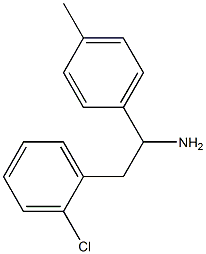 2-(2-chlorophenyl)-1-(4-methylphenyl)ethan-1-amine Struktur