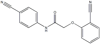 2-(2-cyanophenoxy)-N-(4-cyanophenyl)acetamide Struktur