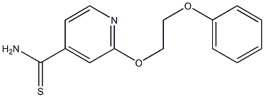 2-(2-phenoxyethoxy)pyridine-4-carbothioamide Struktur