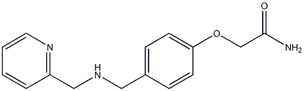 2-(4-{[(pyridin-2-ylmethyl)amino]methyl}phenoxy)acetamide Struktur