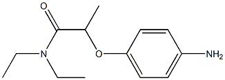 2-(4-aminophenoxy)-N,N-diethylpropanamide Struktur