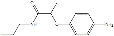 2-(4-aminophenoxy)-N-propylpropanamide Struktur