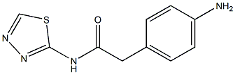 2-(4-aminophenyl)-N-(1,3,4-thiadiazol-2-yl)acetamide Struktur