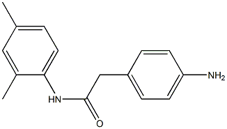 2-(4-aminophenyl)-N-(2,4-dimethylphenyl)acetamide Struktur