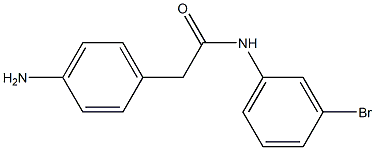 2-(4-aminophenyl)-N-(3-bromophenyl)acetamide Struktur