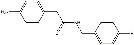 2-(4-aminophenyl)-N-(4-fluorobenzyl)acetamide Struktur