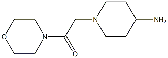 2-(4-aminopiperidin-1-yl)-1-(morpholin-4-yl)ethan-1-one Struktur