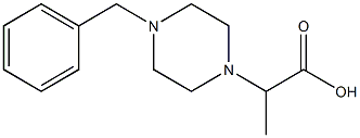 2-(4-benzylpiperazin-1-yl)propanoic acid Struktur