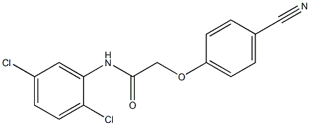 2-(4-cyanophenoxy)-N-(2,5-dichlorophenyl)acetamide Struktur