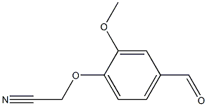 2-(4-formyl-2-methoxyphenoxy)acetonitrile Struktur