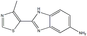 2-(4-methyl-1,3-thiazol-5-yl)-1H-benzimidazol-5-amine Struktur