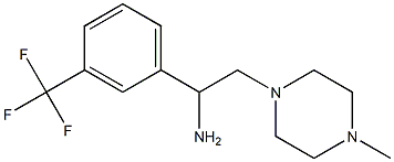 2-(4-methylpiperazin-1-yl)-1-[3-(trifluoromethyl)phenyl]ethanamine Struktur