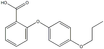 2-(4-propoxyphenoxy)benzoic acid Struktur