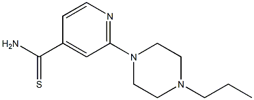 2-(4-propylpiperazin-1-yl)pyridine-4-carbothioamide Struktur