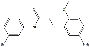 2-(5-amino-2-methoxyphenoxy)-N-(3-bromophenyl)acetamide Struktur