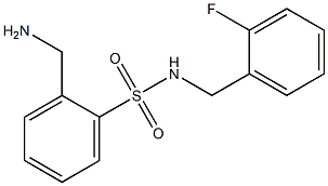 2-(aminomethyl)-N-(2-fluorobenzyl)benzenesulfonamide Struktur