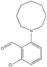 2-(azocan-1-yl)-6-chlorobenzaldehyde Struktur