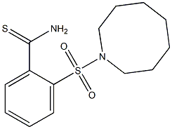 2-(azocane-1-sulfonyl)benzene-1-carbothioamide Struktur