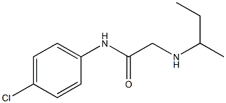 2-(butan-2-ylamino)-N-(4-chlorophenyl)acetamide Struktur