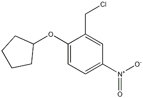 2-(chloromethyl)-1-(cyclopentyloxy)-4-nitrobenzene Struktur