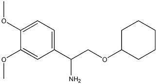 2-(cyclohexyloxy)-1-(3,4-dimethoxyphenyl)ethanamine Struktur