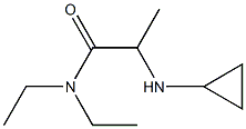 2-(cyclopropylamino)-N,N-diethylpropanamide Struktur