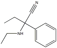 2-(ethylamino)-2-phenylbutanenitrile Struktur