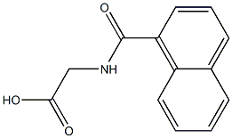 2-(naphthalen-1-ylformamido)acetic acid Struktur