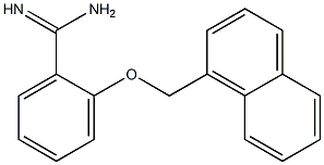 2-(naphthalen-1-ylmethoxy)benzene-1-carboximidamide Struktur