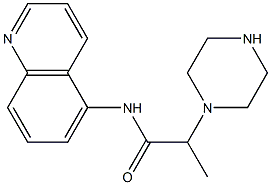 2-(piperazin-1-yl)-N-(quinolin-5-yl)propanamide Struktur